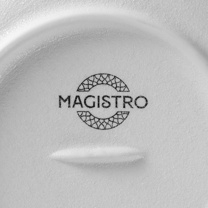 Тарелка фарфоровая для пасты Magistro Line, 250 мл, d=21,2 см, цвет белый - фото 1887227594