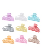 Крабик для волос «Фрида», дуга классика матовый, 9 см, МИКС (комплект 12 шт) - фото 52397722