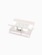 Крабик для волос «Лунара», прямой широкий, 7.5 см, белый 9709358