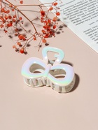 Крабик для волос «Лунара», бант, 8 см, белый (комплект 12 шт) - фото 52397725