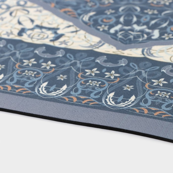 Коврик для дома Доляна «Кантри», 38×58 см, цвет синий