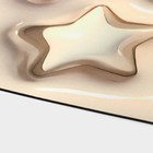 Коврик для дома Доляна «Звезды 3D», 38×58 см, цвет бежевый - фото 7320867