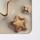 Коврик для дома Доляна «Звезды 3D», 38×58 см, цвет бежевый - Фото 3