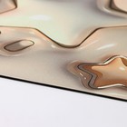 Коврик для дома Доляна «Звезды 3D», 38×58 см, цвет бежевый - фото 7320871