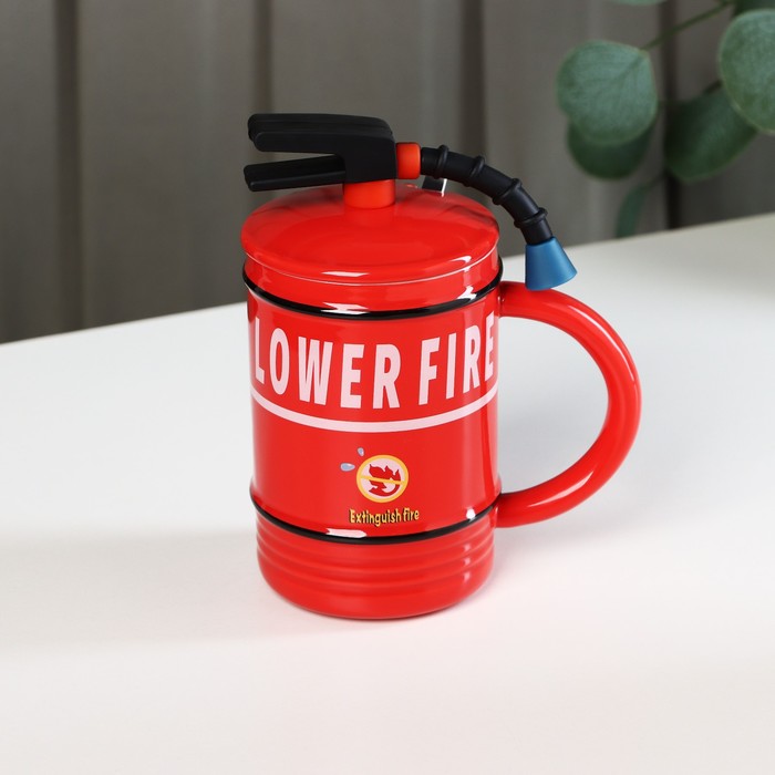 Кружка керамическая Lover Fire, 480 мл, цвет красный - Фото 1