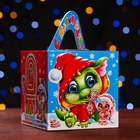 Подарочная новогодняя коробка «Изумрудная парочка», кубик большой 12×12×12 см - Фото 2