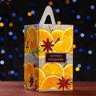 Подарочная новогодняя коробка «Апельсинки», для сладких подарков, 10×10×18 см - Фото 3