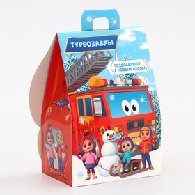 Подарочная новогодняя коробка «Турбозавры», Домик, 12?8.5?17.5 см (комплект 5 шт)