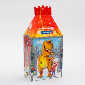 Подарочная новогодняя коробка «Турбозавры», Замок, 19×11.9×35.5 см