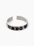 Кольцо с надписью «Пиво», цвет серебро, безразмерное - Фото 2