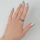 Кольцо с надписью «Вино», цвет серебро, безразмерное - фото 7391831