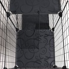 Вольер 24 секции с полками текстильными, металлический, черный, 210 х 210 х 35 см, (35 х 35)   96044 - Фото 8