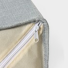 Короб для мелочей LaDо́m «Франческа», 3 выдвижных ящика, 30×20×28 см, серо-голубой - Фото 4