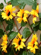 Ограждение декоративное, 35×120 см, «Подсолнухи», оттенок цветков МИКС, Greengo - Фото 3