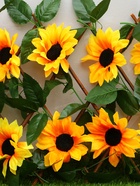 Ограждение декоративное, 35×120 см, «Подсолнухи», оттенок цветков МИКС, Greengo - Фото 4