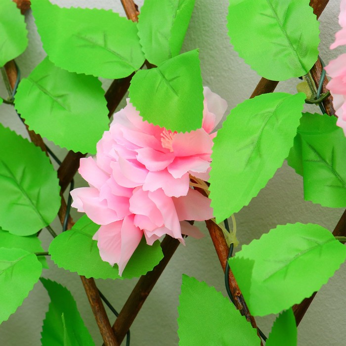 Ограждение декоративное, 110 × 40 см, «Розовые цветы», Greengo - фото 1897564332