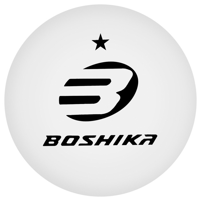 Мяч для н/т BOSHIKA Beginner 1*, диаметр 40+ мм, (набор 6 шт), цвет белый