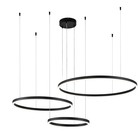 Светильник подвесной Indigo, 14001/3P Black. 3х129Вт, LED, 10500Лм, 3000-5700К, пульт ИК, 400/600/800х140х1240 мм, цвет белый - фото 4128319