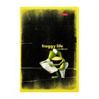 Тетрадь А4, 48 листов в клетку "Лягух Кир", обложка мелованный картон, матовая ламинация, тиснение, блок 60г/м2 , МИКС - фото 22962409