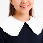 Платье для девочки школьное, цвет темно-синий, рост 134 см - фото 24387068