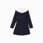 Платье для девочки школьное, цвет темно-синий, рост 140 см - фото 24544526