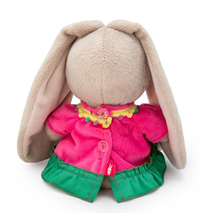Мягкая игрушка «Зайка Ми в платье с зеленой оборкой малыш», 15 см - фото 1907825132