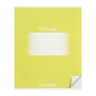 Комплект тетрадей из 10 штук, 12 листов в линию Calligrata "Школьная. Жёлтая", обложка мелованный картон, ВД-лак, блок офсет - фото 25479587