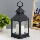 Ночник "Огонек" LED 3Вт 4000К 3х ААА черный 10,5х10,5х24см RISALUX - фото 22717300