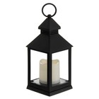 Ночник "Огонек" LED 3Вт 4000К 3х ААА черный 10,5х10,5х24см RISALUX - фото 22717304