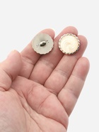 Набор пуговиц на ножке, d=21.5 мм, 5 шт., цвет белый/золотой - Фото 2