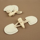 Застёжка-клевант 16×5 см, 2 шт., цвет молочный - Фото 2