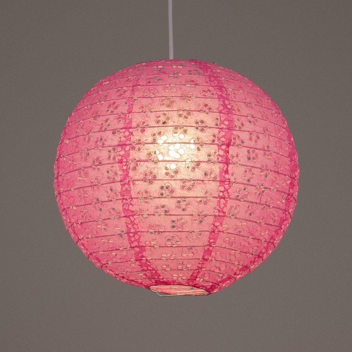 Абажур розовый d.30 см - фото 1907825454
