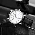 Часы наручные мужские, d-4 см, белый циферблат - фото 10958819