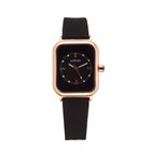 Часы наручные кварцевые женские, циферблат d=3.5 см, длина l=24 см, черный ремешок - Фото 2