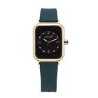 Часы наручные кварцевые женские, циферблат d=3.5 см, длина l=24 см, тёмно-зелёный ремешок - Фото 2