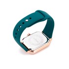 Часы наручные кварцевые женские, циферблат d=3.5 см, длина l=24 см, тёмно-зелёный ремешок - Фото 4