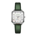 Часы наручные женские, 2.8 х 2.8 см, зеленый ремешок - фото 1963815
