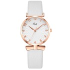 Часы наручные кварцевые женские, циферблат d=3.3 см, длина l=24 см, белые - Фото 1