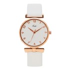 Часы наручные кварцевые женские, циферблат d=3.3 см, длина l=24 см, белые - Фото 2