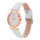 Часы наручные кварцевые женские, циферблат d=3.3 см, длина l=24 см, белые - Фото 3