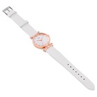 Часы наручные кварцевые женские, циферблат d=3.3 см, длина l=24 см, белые - Фото 4