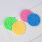 Спонжи для умывания, круглые, d=8 см, 2 шт., МИКС - Фото 6