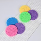 Спонжи для умывания, круглые, 3 шт., МИКС - Фото 6
