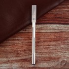 Нож макетный для работы с кожей, 14,5 × 0,8 см, цвет серебряный - фото 9755011