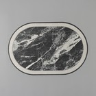 Коврик для дома SAVANNA «Мрамор», 38×58 см, цвет чёрный - Фото 3