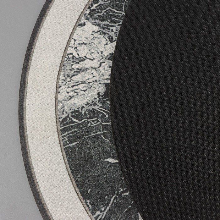 Коврик для дома SAVANNA «Мрамор», 38×58 см, цвет чёрный