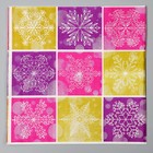 Салфетки бумажные «Снежинки», в наборе 20 шт. - Фото 2