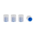 Колпачок на вентиль TORSO, светящийся,  набор 4 шт, синий - фото 186600