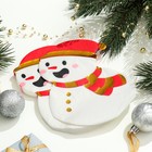 Новогодние салфетки бумажные фигурные «Снеговик», 2 слоя, 20 шт. - Фото 3