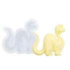 Форма силиконовая универсальная «Милый динозавр», 7,5 × 7 × 0,8 см - фото 320062363